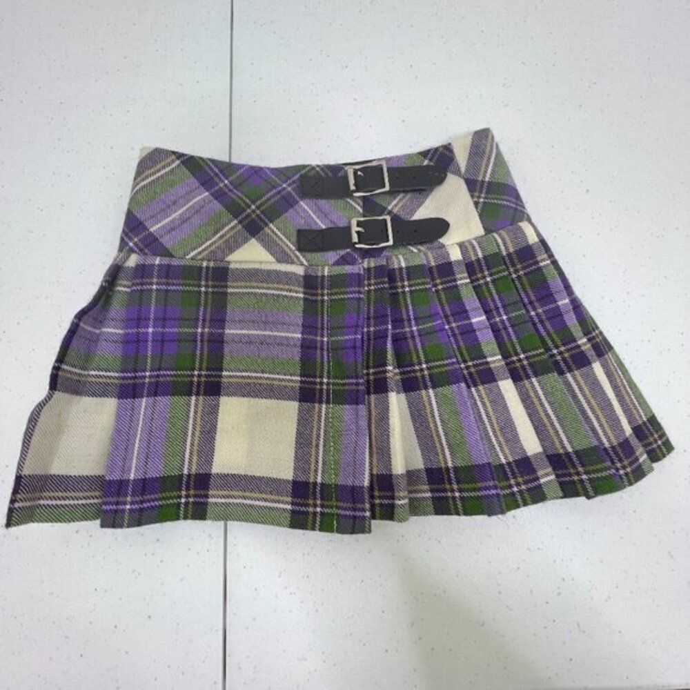 John Morrison Kilt Makers‎ Kids Kilt 3 4 Purple Plaid Skirt Plaid Irish Wool